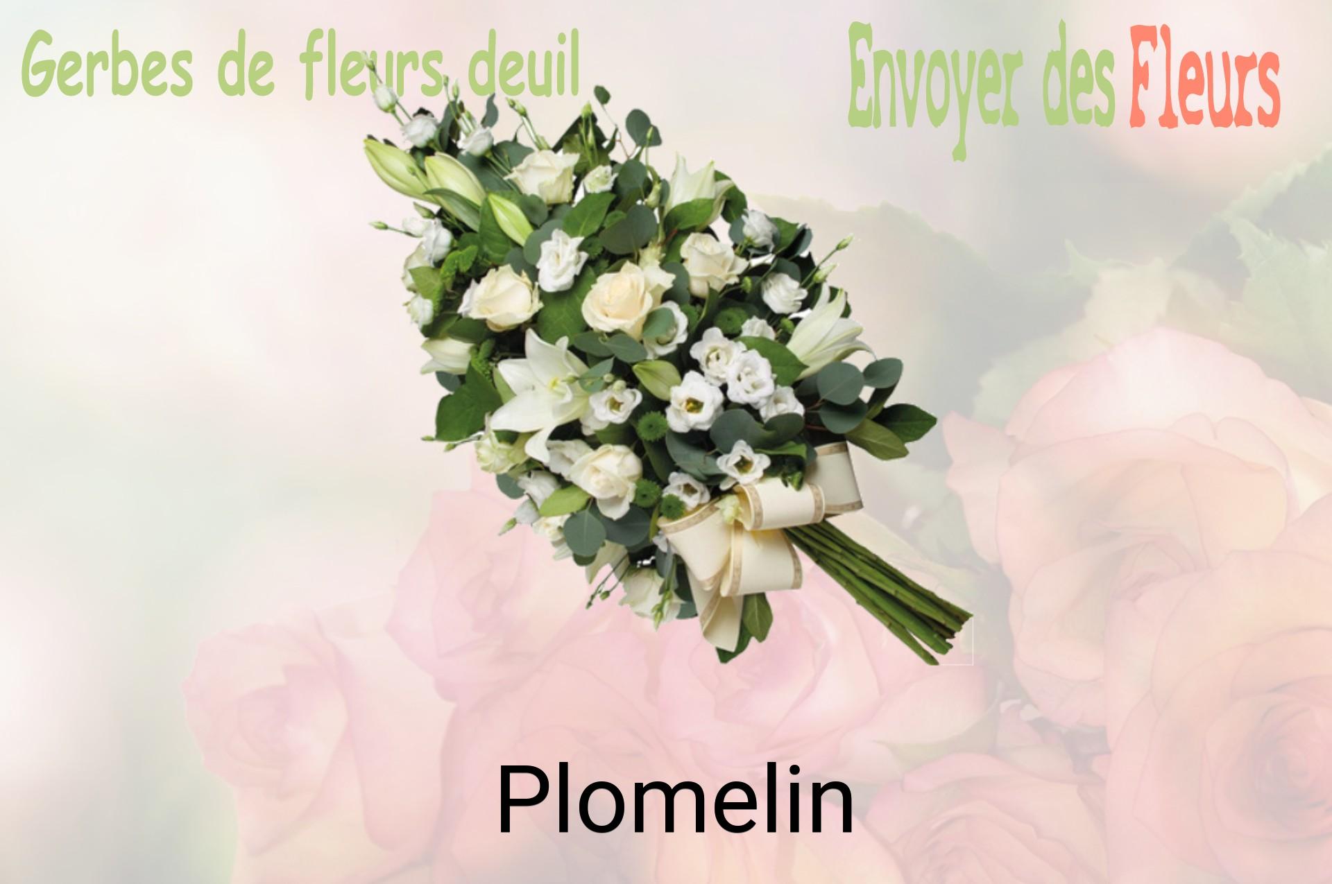 Gerbe de fleurs de deuil livrée à Plomelin